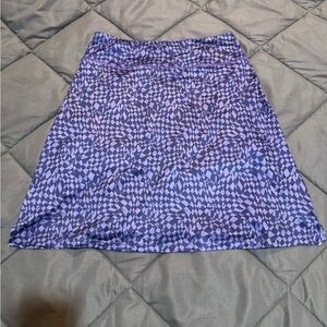 Purple Geometric Women's Skort